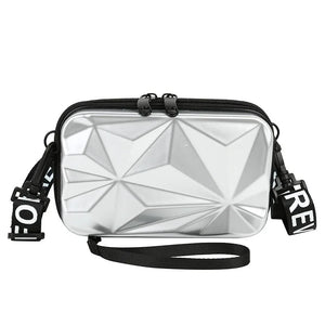 Women Mini Box Bags Uneven Surface Handbag Makeup Storage Waterproof Wash Bag