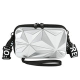 Women Mini Box Bags Uneven Surface Handbag Makeup Storage Waterproof Wash Bag