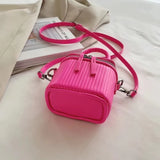Women Mini Leather Crossbody Tote With Short Handle Shoulder Bag
