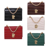 Women Mini Chain Shoulder Bags Lady PU Leather Casual Messenger Crossbody Bag