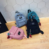 Women Mini Corduroy Backpack Soft Fabric Shoulder Bag