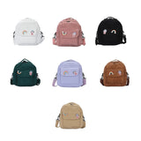 Corduroy Crossbody Backpack Preppy Style Student Small School Shoulder Bag