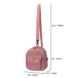 Corduroy Crossbody Backpack Preppy Style Student Small School Shoulder Bag