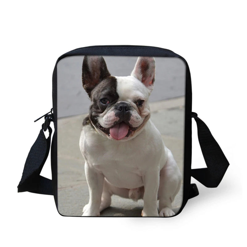 French Bulldog Print Mini Cross-body Bag for Girls Boys