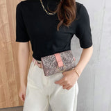 Envelope Waist Bag PU Leather Clutch Cell Phone Purse