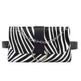 Women Envelope Waist Bag PU Leather Clutch Phone Purse Chest Bag