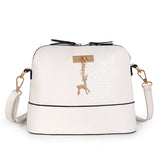 Pink Crossbody Bag for Women with Wide Shoulder Strap