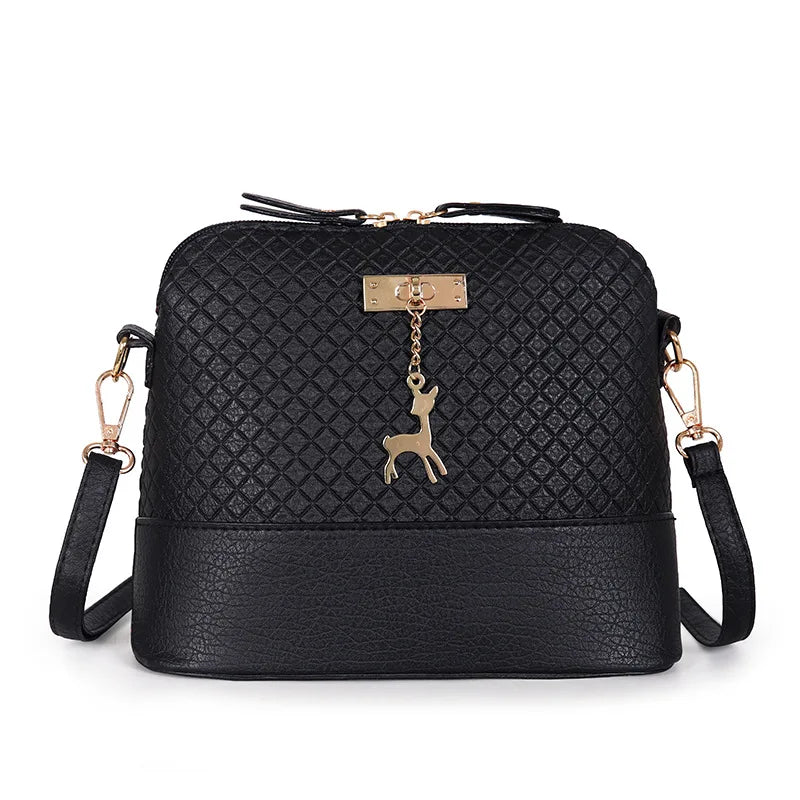 Pink Crossbody Bag for Women with Wide Shoulder Strap