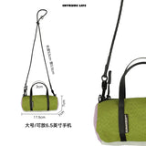 Checkered PU Leather Handbag Zipper Small Lady Shoulder Crossbody Bag