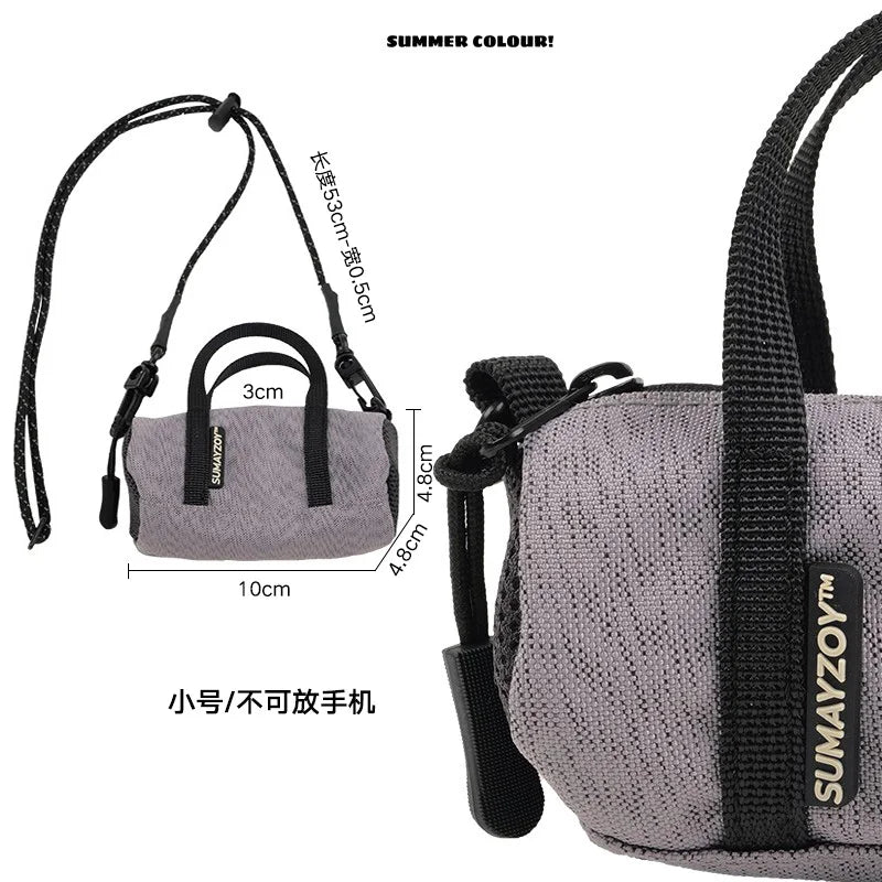 Checkered PU Leather Handbag Zipper Small Lady Shoulder Crossbody Bag