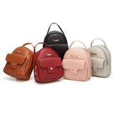 Women Mini Leather Shoulder Bag Small Schoolbag Ladies Travel Bag Mochila Sac