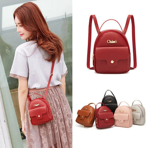 Women Mini Leather Shoulder Bag Small Schoolbag Ladies Travel Bag Mochila Sac