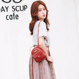 Women Mini Leather Shoulder Bag Small Schoolbag Ladies Travel Bag Mochila Sac