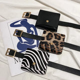 Women Mini PU Leather Fanny Pack Waist Bag Girls Cell Phone Pocket Travel Purse