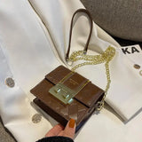 Small Crossbody Bags for Women Lock Flap Purse Messenger Bag