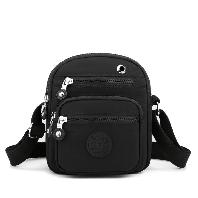 Waterproof Mini Shoulder Bag Phone Purse Messenger Small Earphone Hole Crossbody