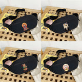 Cat Anime Waist Bag Crossbody Shoulder Chest Bags Wallet