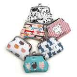 Cartoon Cat Mini Wallet for Women Girls Kids Clutch Money Bags