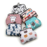 Cartoon Cat Mini Wallet for Women Girls Kids Clutch Money Bags