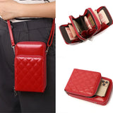 Women Phone Bag Crossbody Leather Wallet Small Shoulder Bag