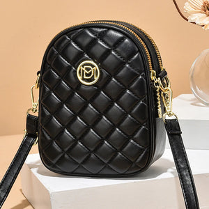 Women Leather Large Capacity Wallet Crossbody Clutch