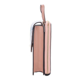 Chinese Floral Leather Purse Pink Crossbody Bag for Ladies
