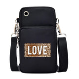 Women Galaxy S22 Waterproof Messenger Bag Purse Leopard Wrist Pack
