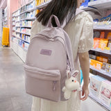 Waterproof Nylon School Bag Laptop Rucksack