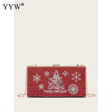 Diamond Clutch Bag Chain Wedding Dinner Handbag