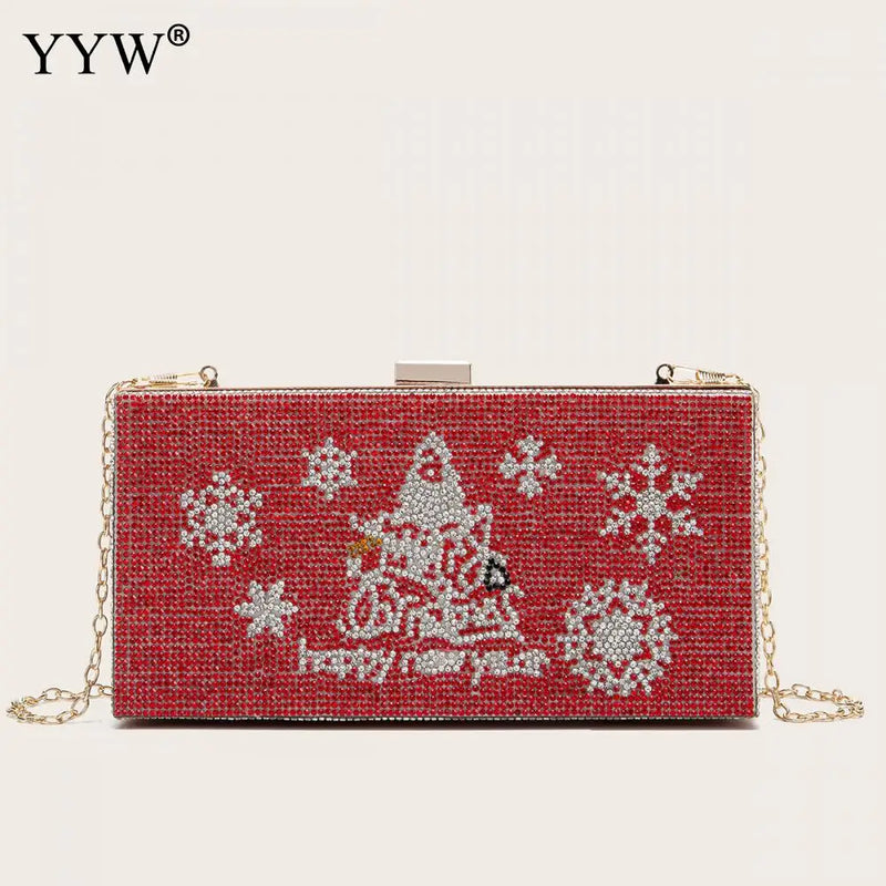 Diamond Clutch Bag Chain Wedding Dinner Handbag
