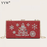 Diamond Clutch Bag Chain Wedding Dinner Handbag