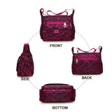 Women Crossbody Handbag Ladies Hobo Bags Multi-pocket Shoulder Bag