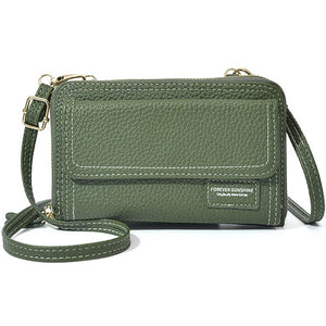 Women Multifunction Shoulder Wallet Crossbody Purse
