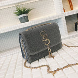 Women Small Tassel Chain Messenger Crossbody Shoulder Bag Handbags