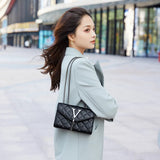 Women Embroidered Square Shoulder Crossbody Fashion Bag