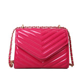 Women Fashion Solid Color Mini Chain Clutch Bag