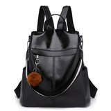 Women Vintage Anti-theft Backpack Large Capacity School Shoulder Bag