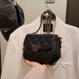 Women Diamond Chain Shoulder Bags PU Leather Messenger Bags