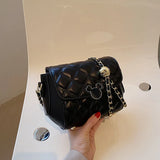 Women Diamond Chain Shoulder Bags PU Leather Messenger Bags