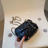 Women Diamond Chain Shoulder Bags PU Leather Messenger Bags
