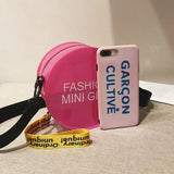 Women Transparent Candy Hand-held Small Round Jelly Messenger Shoulder Bag