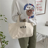 Women Canvas Lunch Bag Tote Box Picnic Storage Office Female