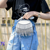 Luxuey Tassel Handbag with Bow for Women