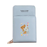 Women Wallets Touch Screen Mobile Phone Bag Pu Leather Card Pack Female