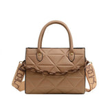 Women Embroidery Thread Shoulder Bag Lady Shopping Tote