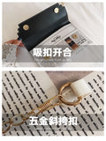 Women Newspaper Print Shoulder Bag Messenger Envelope Clutch Purse