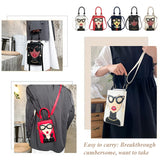 Women Novelty Face Crossbody Shoulder Bag Small Chain Purse Handbag
