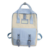 Women Nylon Backpack Waterproof School Bags for Teenagers Girls