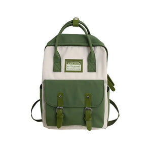 Nylon Candy Waterproof School Bags Teen Girls Backpack