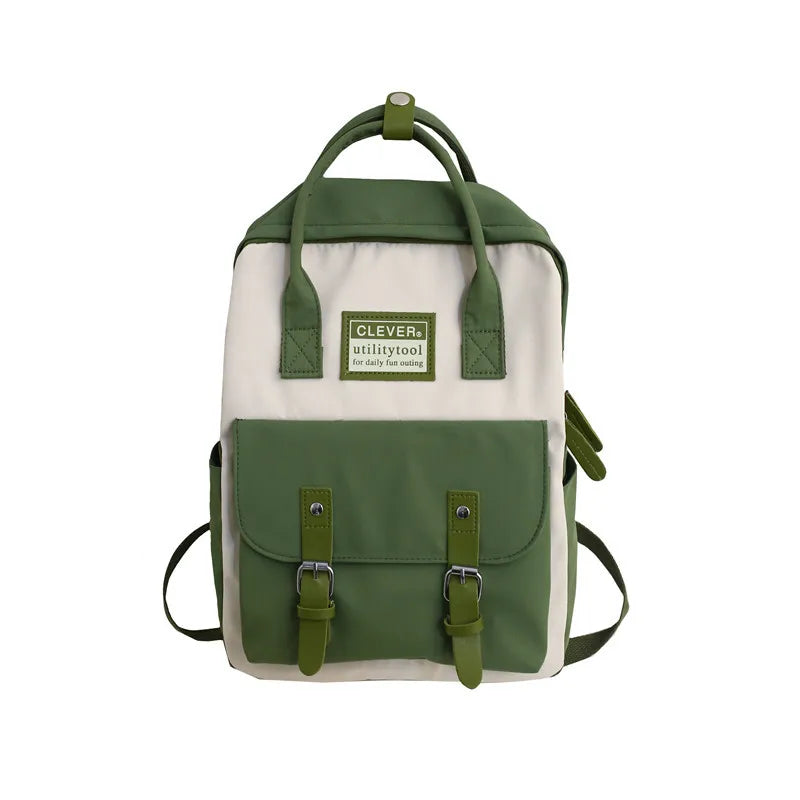 Nylon Candy Waterproof School Bags Teen Girls Backpack